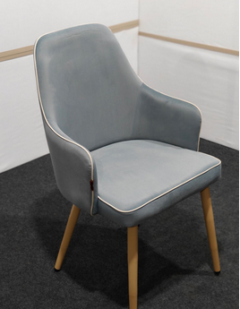 Gray High-Back Chair